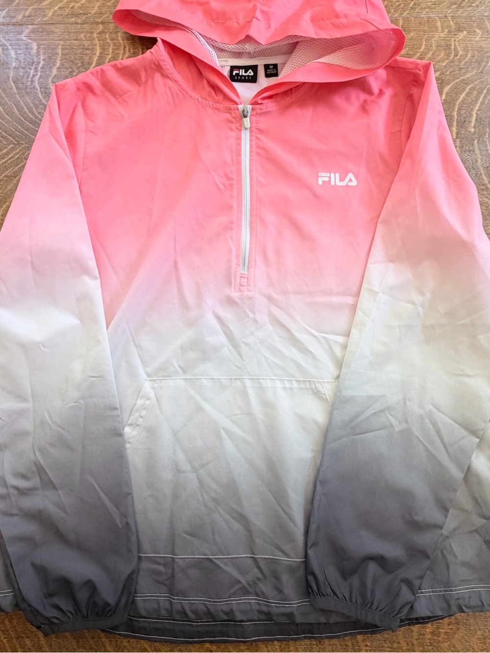 Fila Ombre Hooded Quarter-Zip Sport Jacket